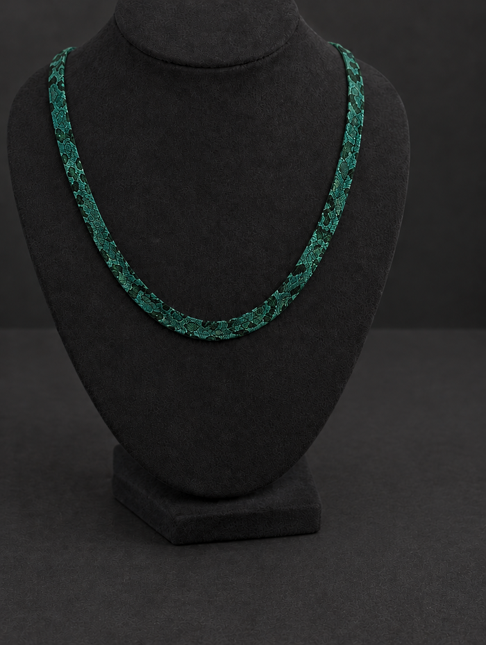 Snake Necklace — Emerald Green