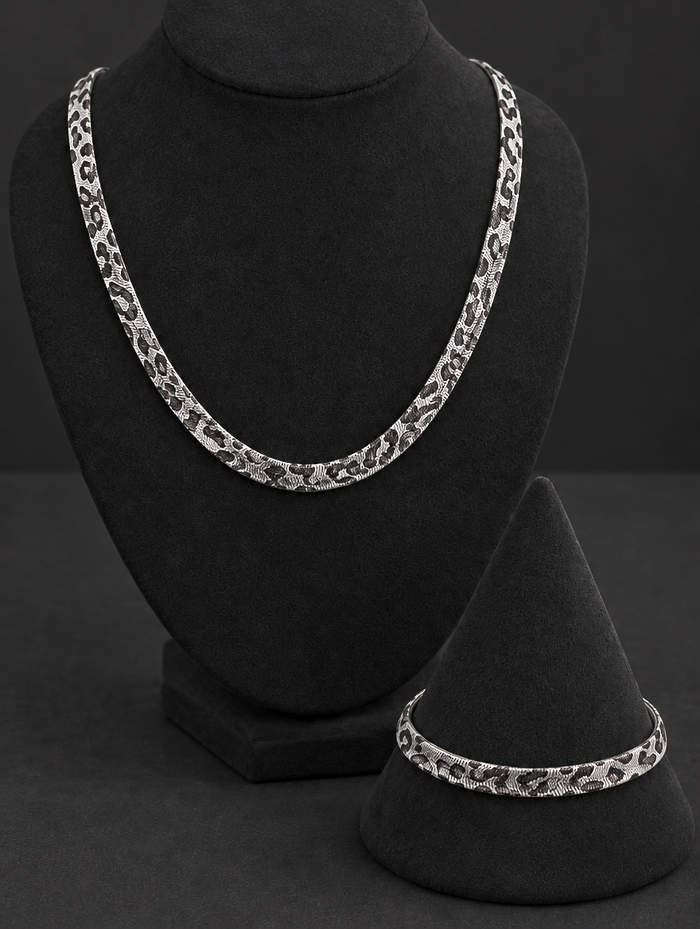 Necklace + Bracelet — Silver
