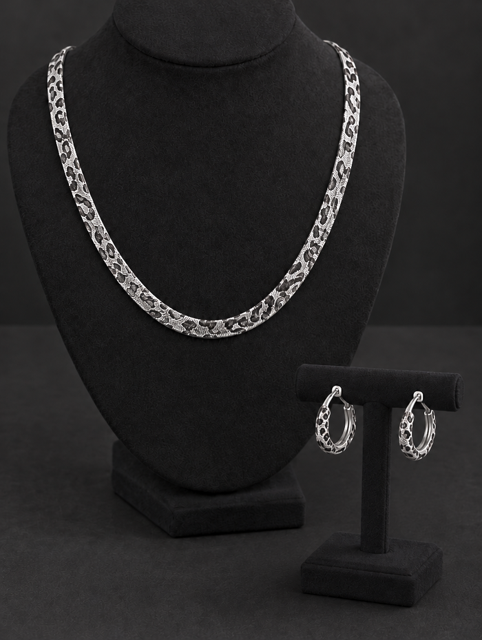 Necklace + Hoops — Silver