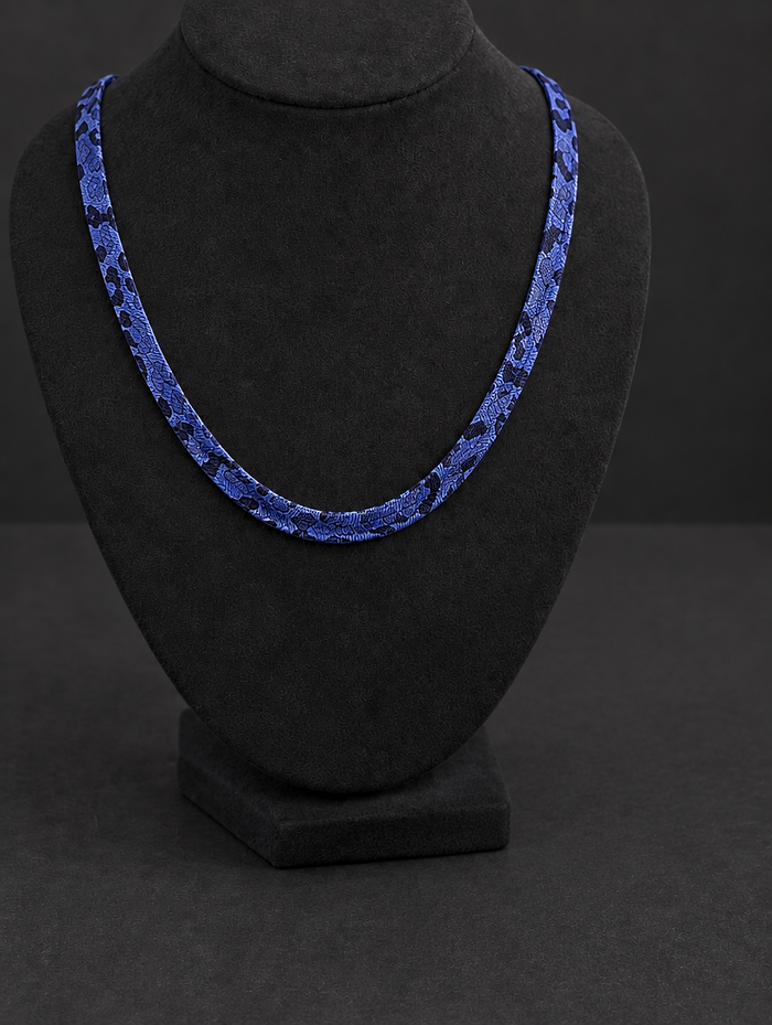 Snake Necklace — Royal Blue