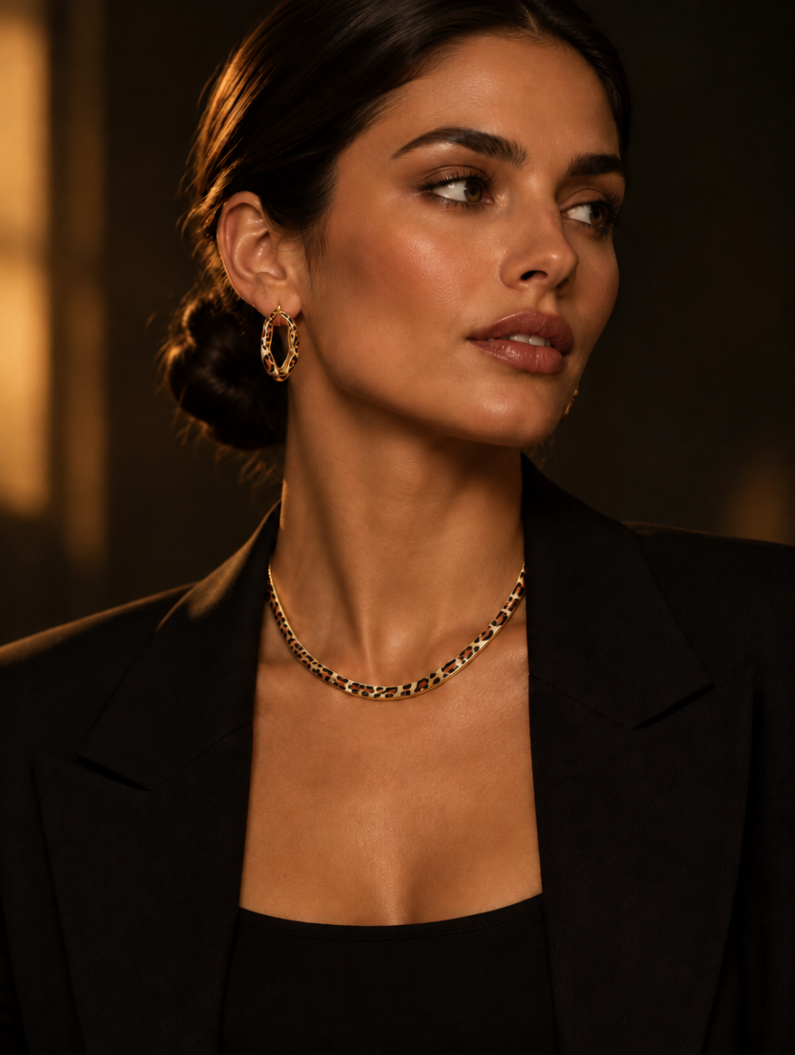 Necklace + Hoops in gold