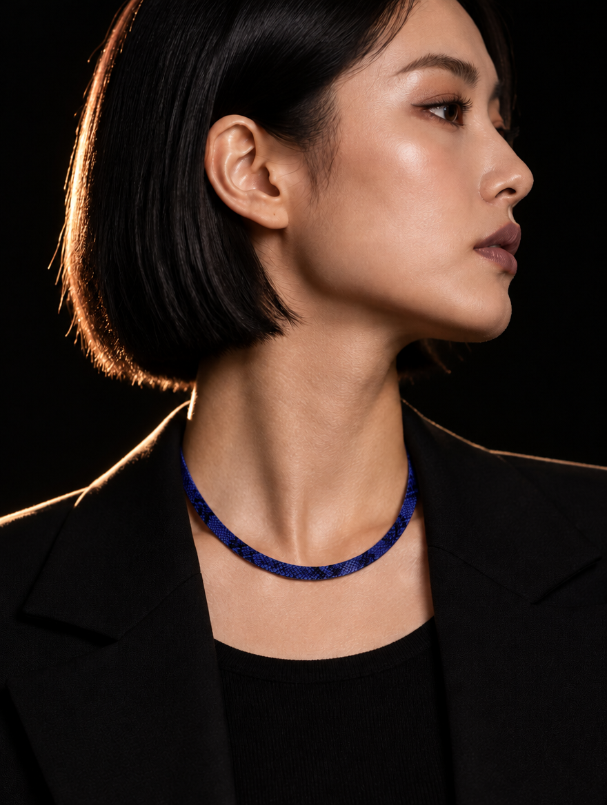Vexa snake print necklace